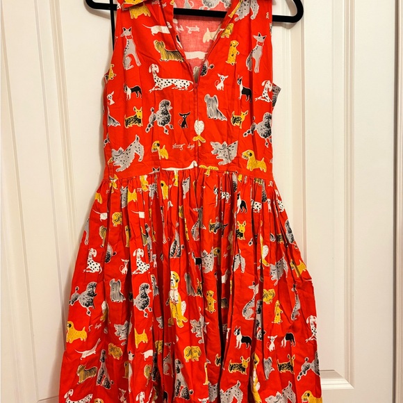 Bernie Dexter Mari Dress in Best Friend Dogs Print - Picture 1 of 4